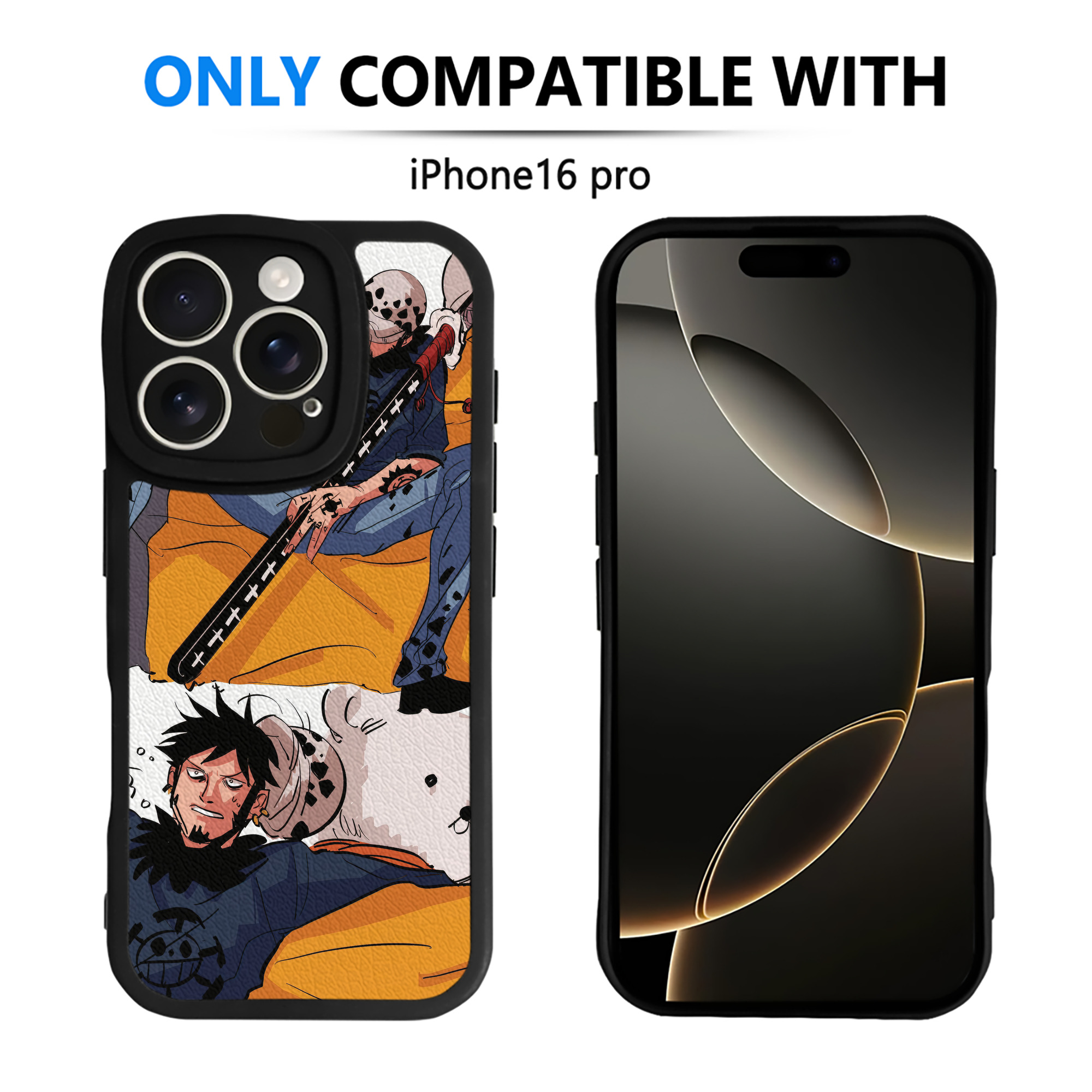 （画像用） ワンピース ONE PIECE 【iPhone 16シリーズ対応】シリコンスマホケース（レザー調） 材質：シリコン